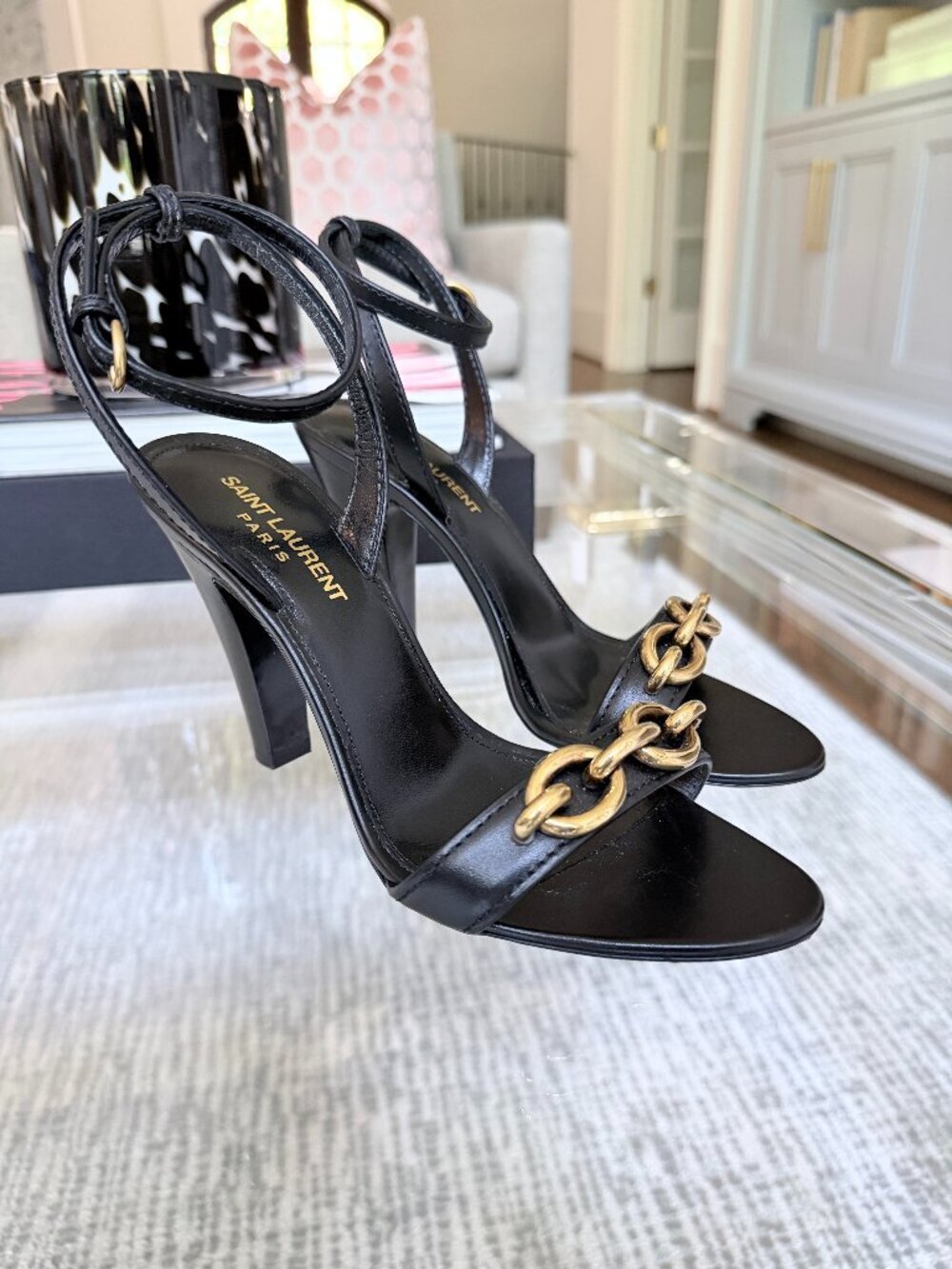 YSL Le Maillon 95 Sandal